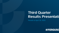 Ferguson Third Quarter Results 2025