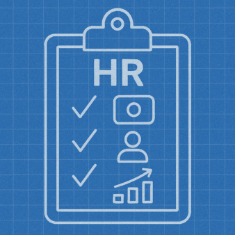 Conceptual illustration of HR shifting from talk to proof, highlighting measurable business outcomes such as cost savings, revenue growth, and employee retention.