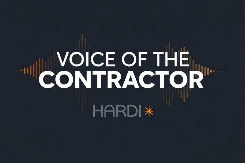 Voice of the Contractor data presented at the HARDI Annual Conference